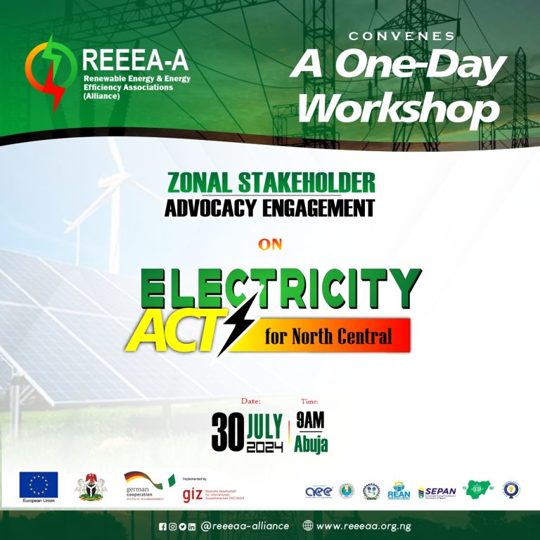 Read more about the article STAKEHOLDERS WORKSHOP ON ELECTRICITY ACT (FOR NORTH CENTRAL)